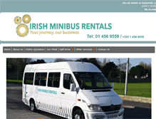 Tablet Screenshot of irishminibusrentals.com